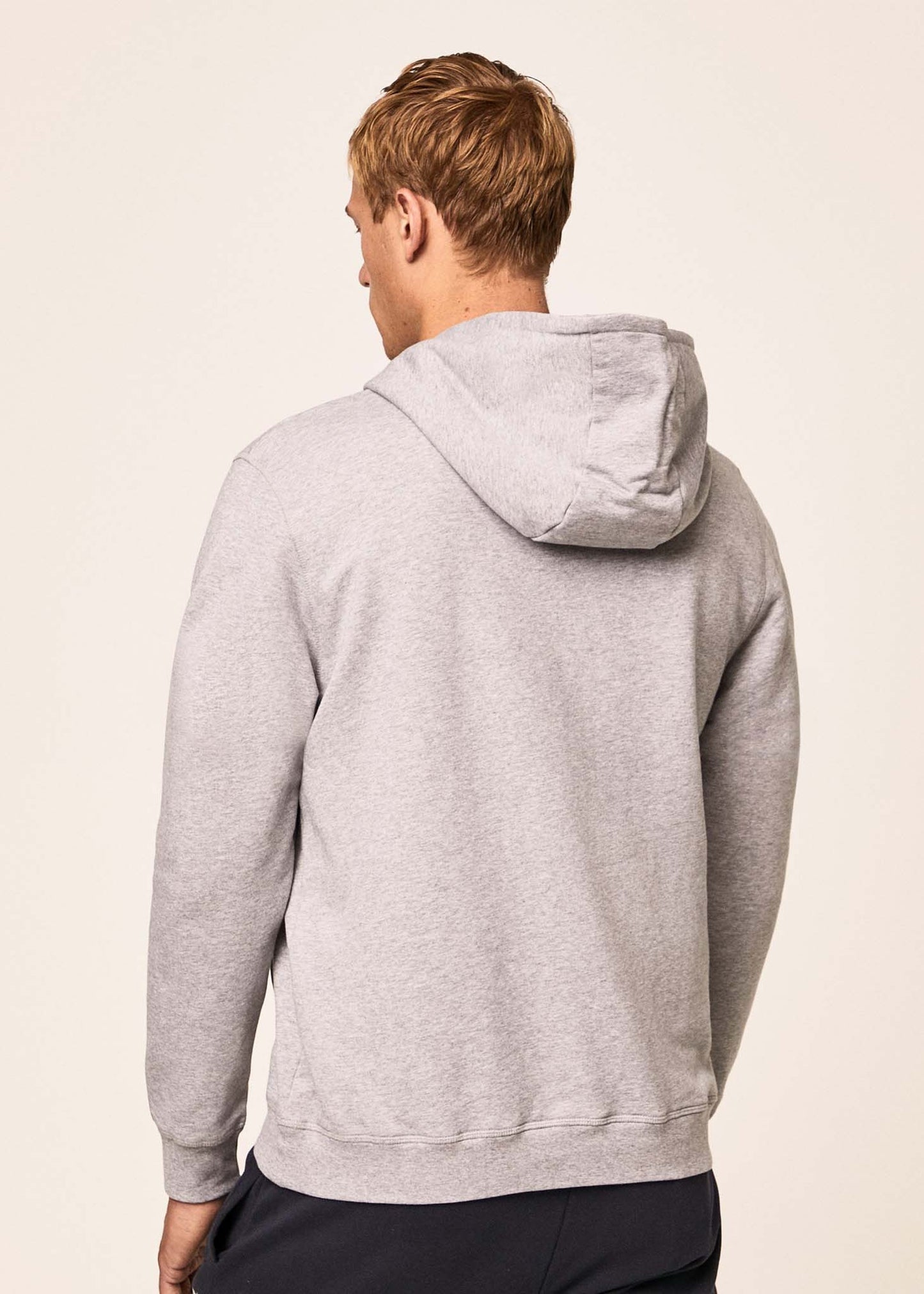 Logo hoodie - light grey marl