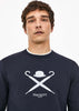 Hackett London Truien  Logo sweatshirt - navy 