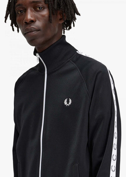 Fred Perry Vesten  Taped track jacket - black 