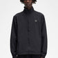 Woven track jacket - black