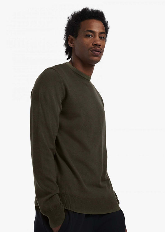 Fred Perry crewneck jumper green