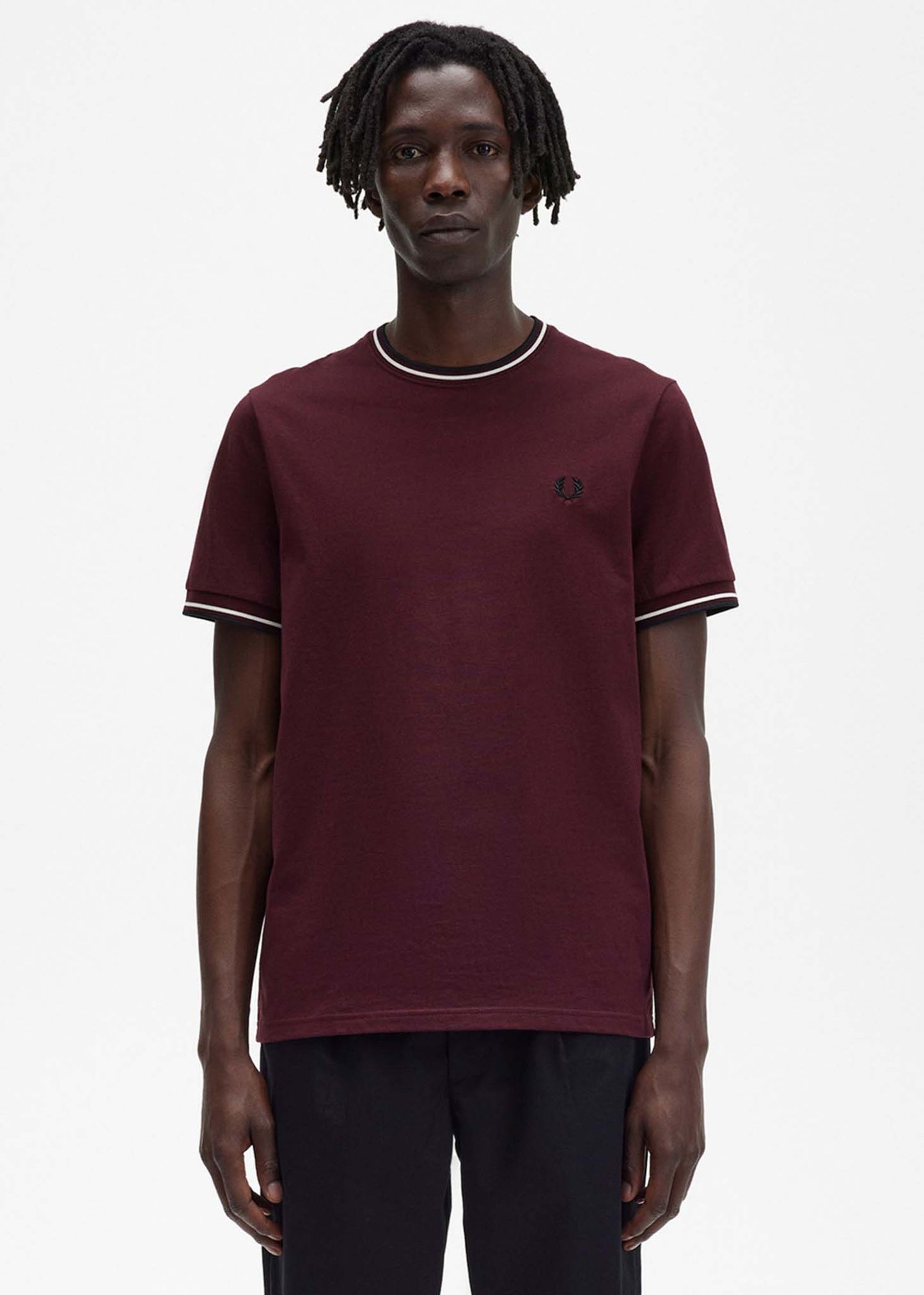 Fred Perry T-shirts  Twin tipped t-shirt - oxblood 