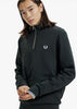 Fred Perry Truien  Half zip sweatshirt - night green 