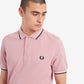 Twin tipped fred perry shirt - chalky pink