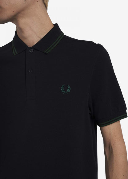 Fred Perry Polo's  Twin tipped fred perry shirt - black ivy 