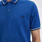 fred perry polo shaded cobalt