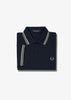 Fred Perry Polo's  Twin tipped fred perry shirt - navy snow white seagrass 