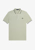 Fred Perry Polo's  Twin tipped fred perry shirt - seagrass snow white black 