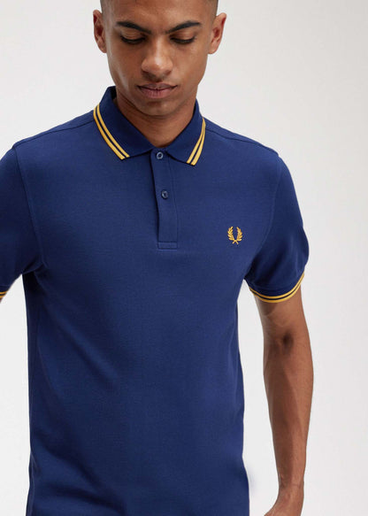 Fred Perry Polo's  Twin tipped fred perry shirt - french navy golden hour 