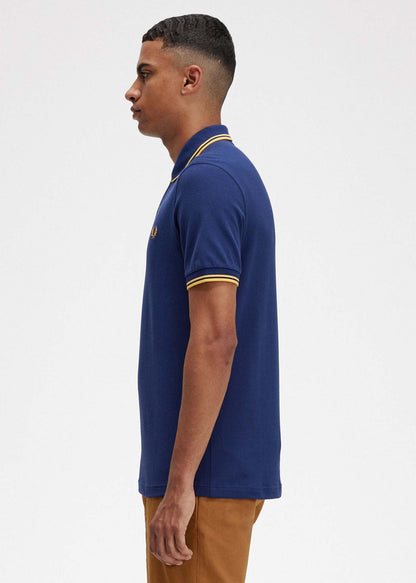 Fred Perry Polo's  Twin tipped fred perry shirt - french navy golden hour 