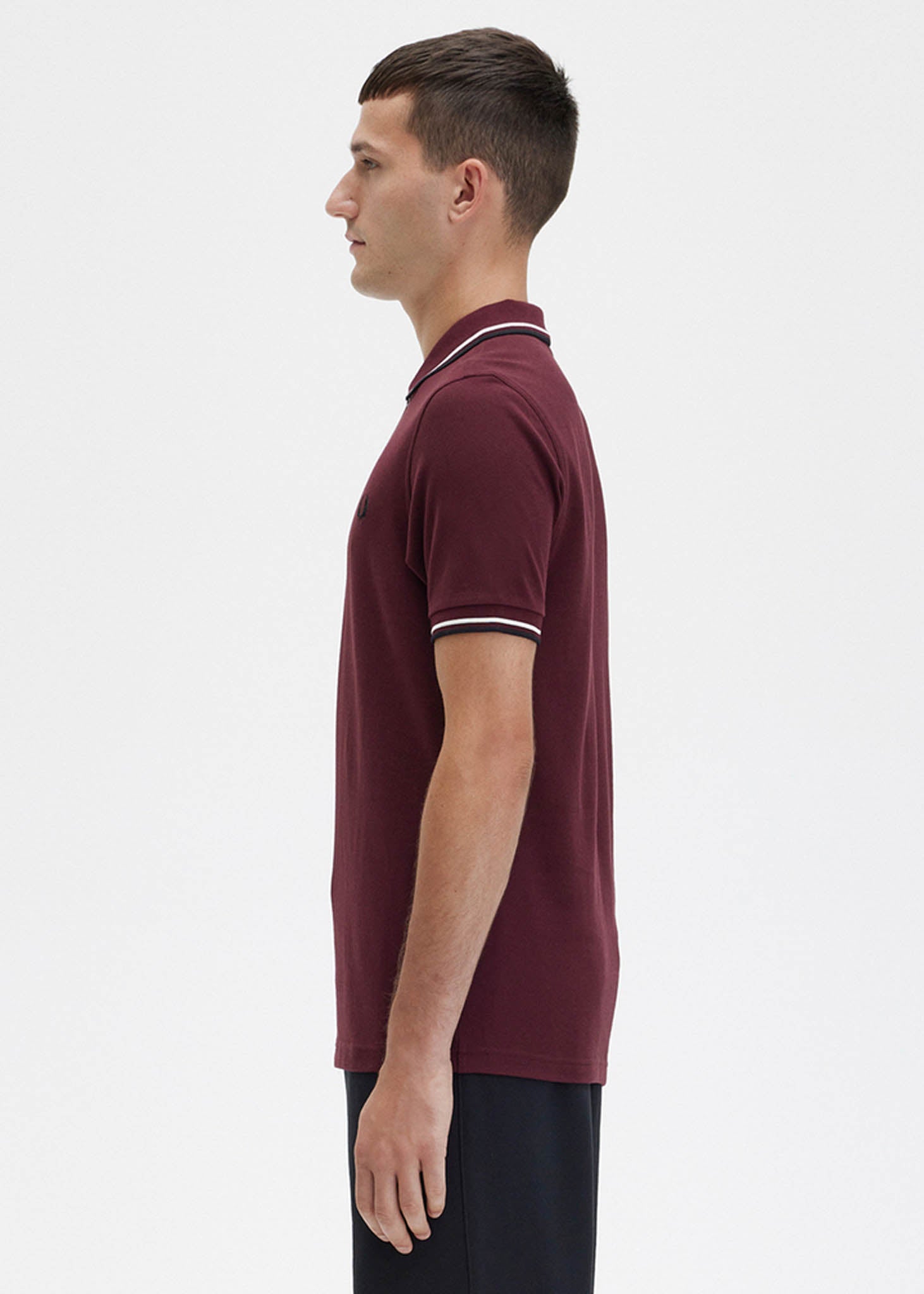 Fred Perry Polo's  Twin tipped fred perry shirt - oxblood ecru black 