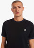 Fred Perry T-shirts  Panelled taped t-shirt - black 