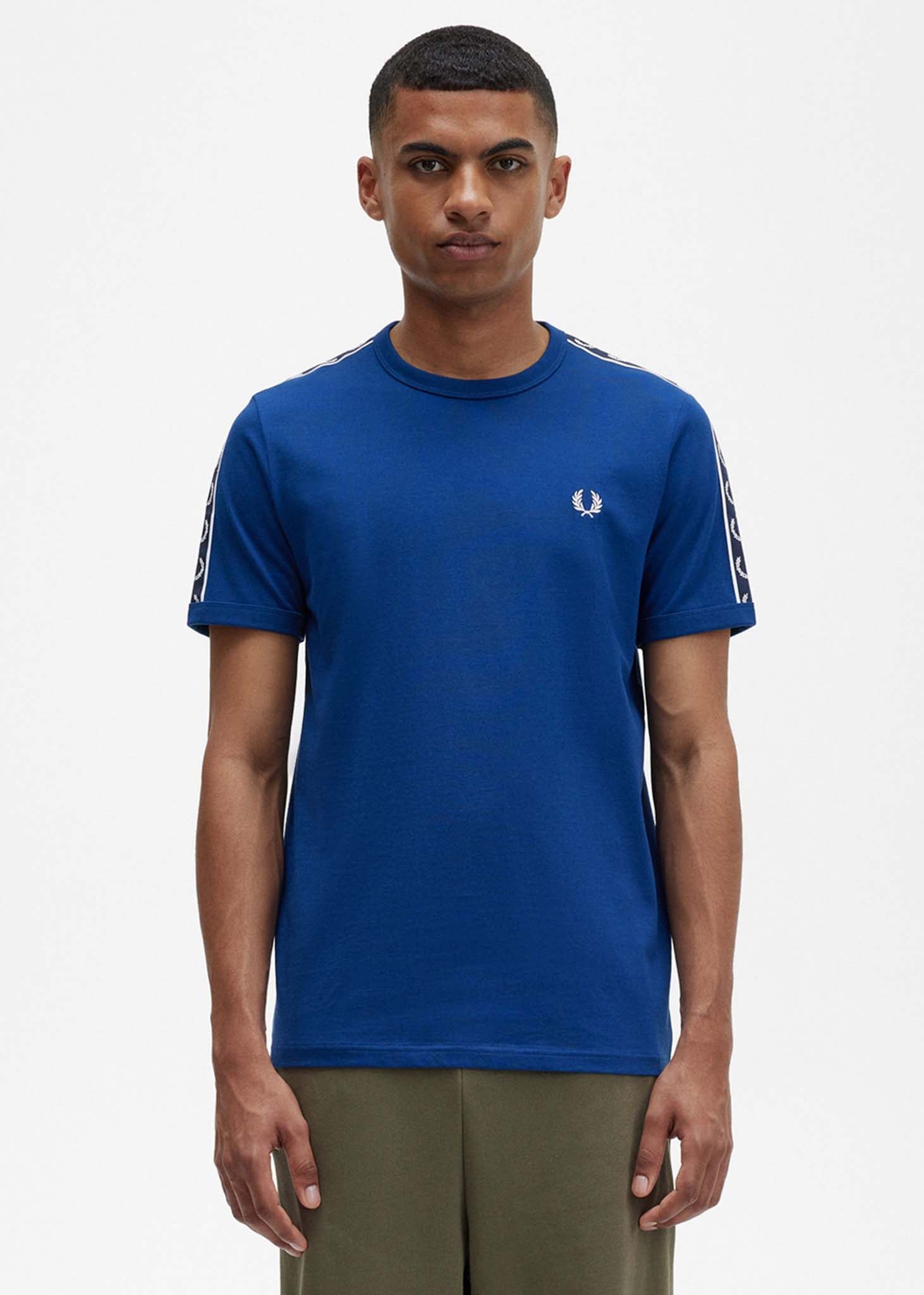 Fred Perry T-shirts  Contrast tape ringer t-shirt - shaded cobalt navy 