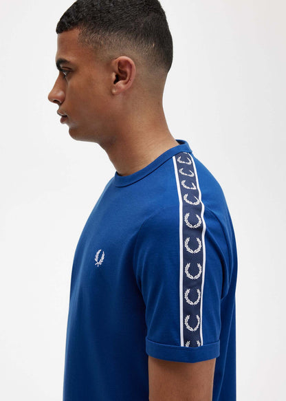 Fred Perry T-shirts  Contrast tape ringer t-shirt - shaded cobalt navy 