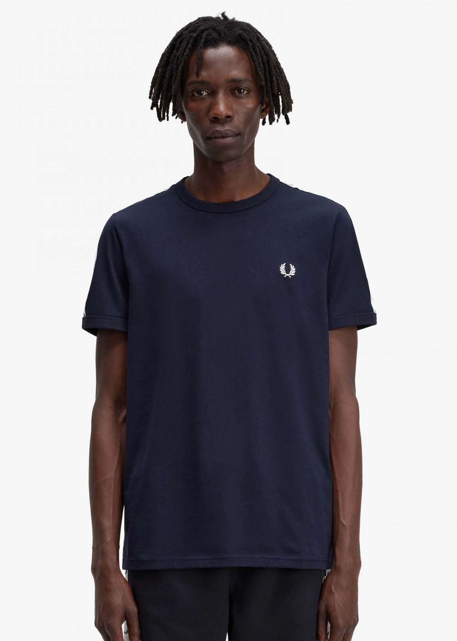 Fred Perry T-shirts  Taped ringer t-shirt - navy 