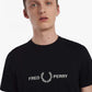 Fred Perry t-shirt black zwart