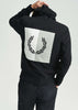 Fred Perry Hoodies  Laurel wreath hooded sweat - black 