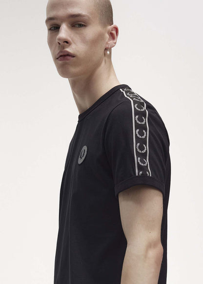 Fred Perry T-shirts  Reflective detail ringer tee - black reflective 