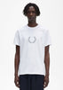 Fred Perry T-shirts  Reflective laurel wreath t-shirt - white 