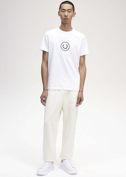 Fred Perry T-shirts  Circle branding t-shirt - white 