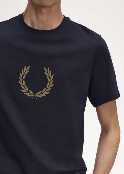 Fred Perry T-shirts  Laurel wreath graphic t-shirt - navy 