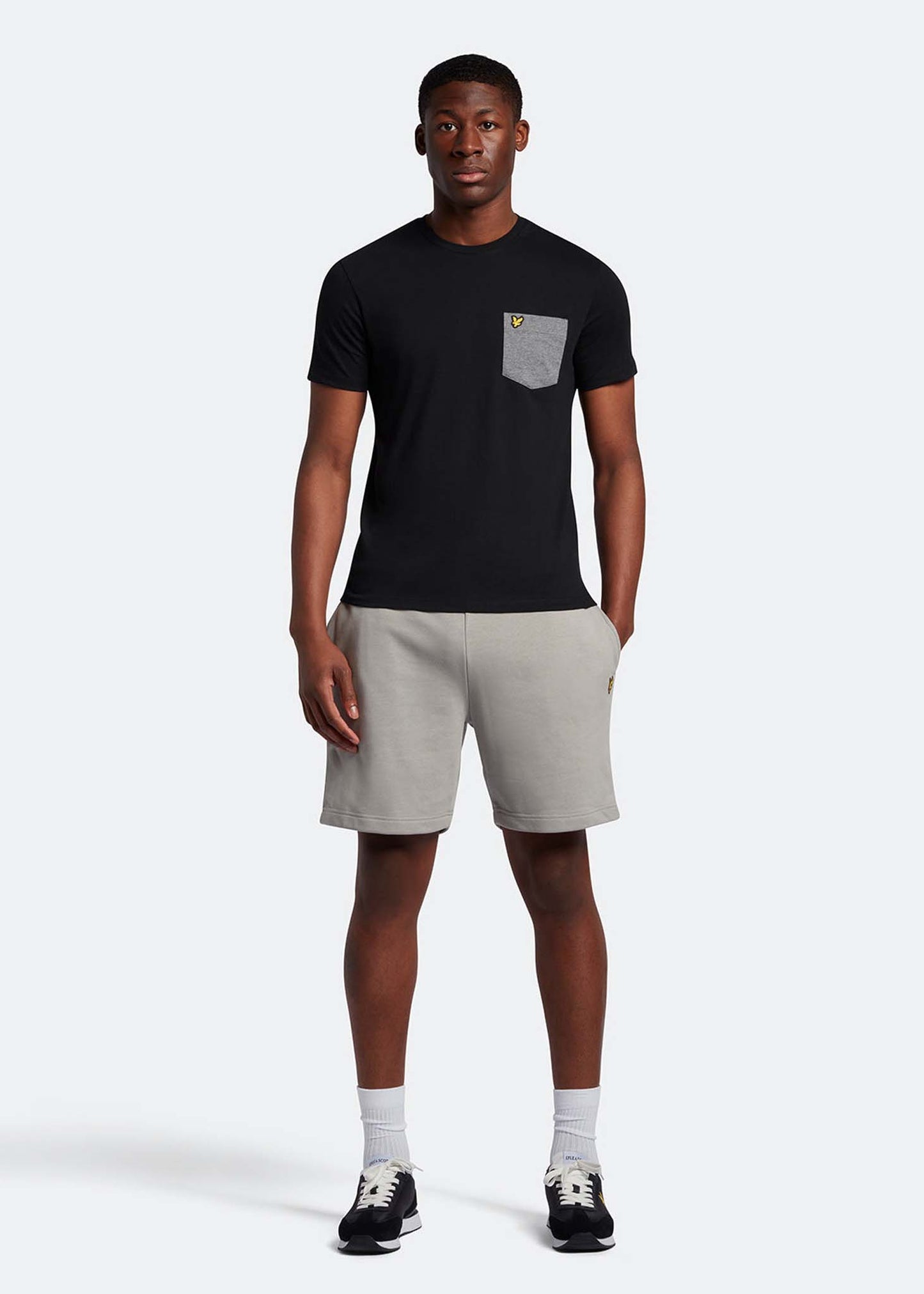 Lyle & Scott Korte Broeken  Sweat short - cold grey 