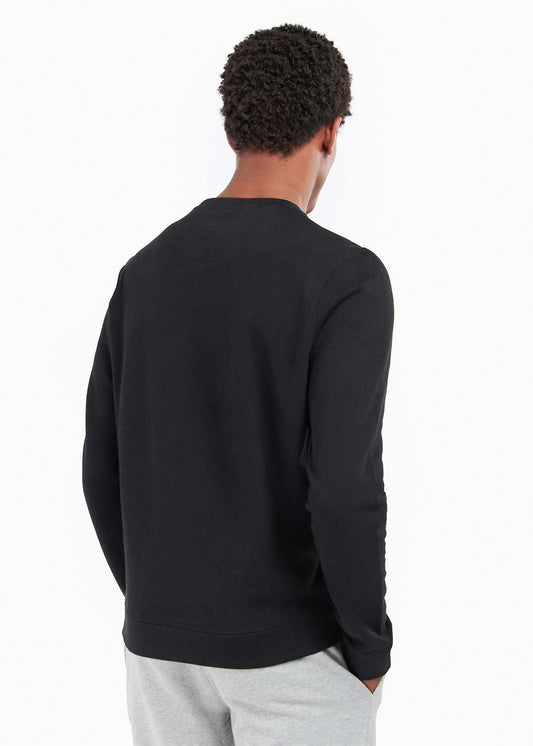 barbour crewneck sweater zwart