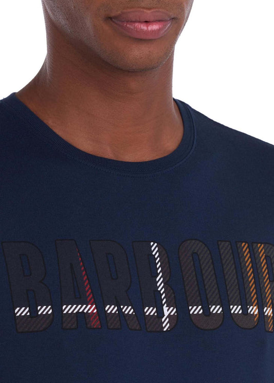 Barbour t-shirt with print navy