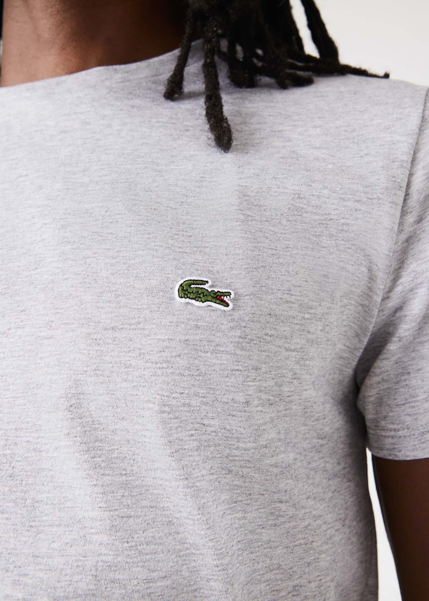 Lacoste t-shirt silver chine grey