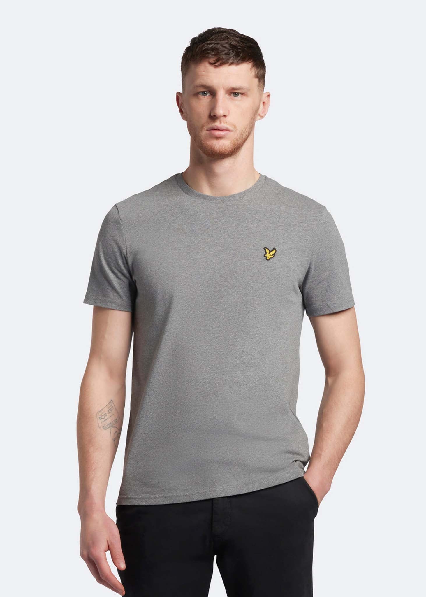 Lyle & Scott T-shirts  Plain t-shirt - mid grey marl 