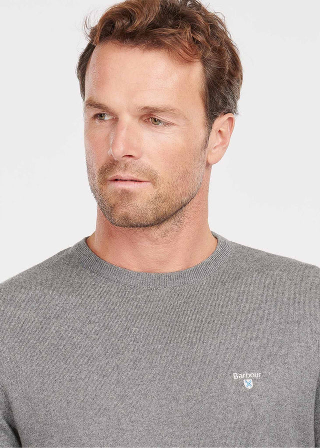 Barbour Sweaters  Essential cotton cashmere crew - grey marl 