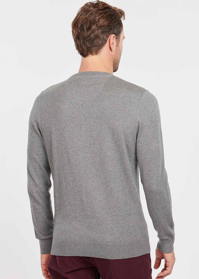 Barbour Sweaters  Essential cotton cashmere crew - grey marl 