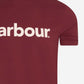 barbour logo tee ruby