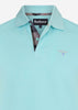 Barbour Polo's  Tartan pique polo - aqua marine 