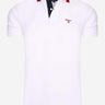 Barbour Polo's  Hawkeswater tipped polo - white red blue 