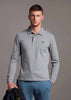 Lyle & Scott Longsleeve Polo's  LS polo shirt - mid grey marl 