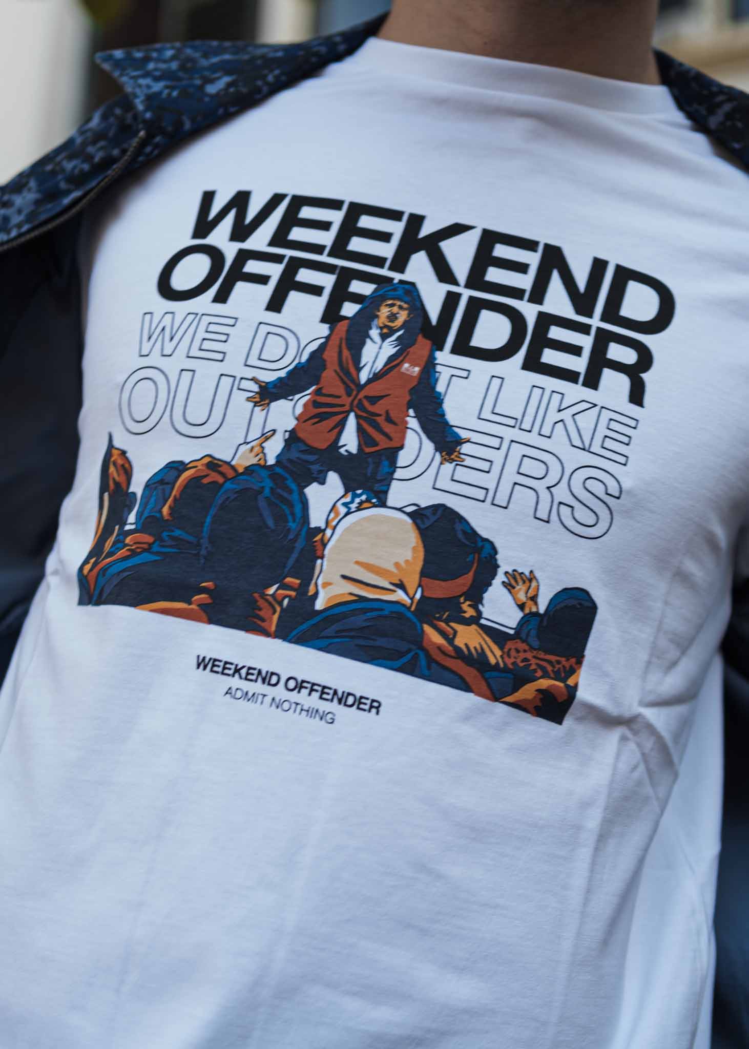 Weekend Offender T-shirts  Bovver - white 