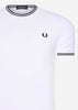 Fred Perry T-shirts  Twin tipped t-shirt - white 