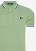 Fred Perry Polo's  Twin tipped fred perry shirt - pistachio 