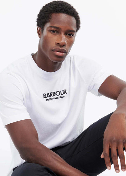 Barbour International T-shirts  Formula tee - white 