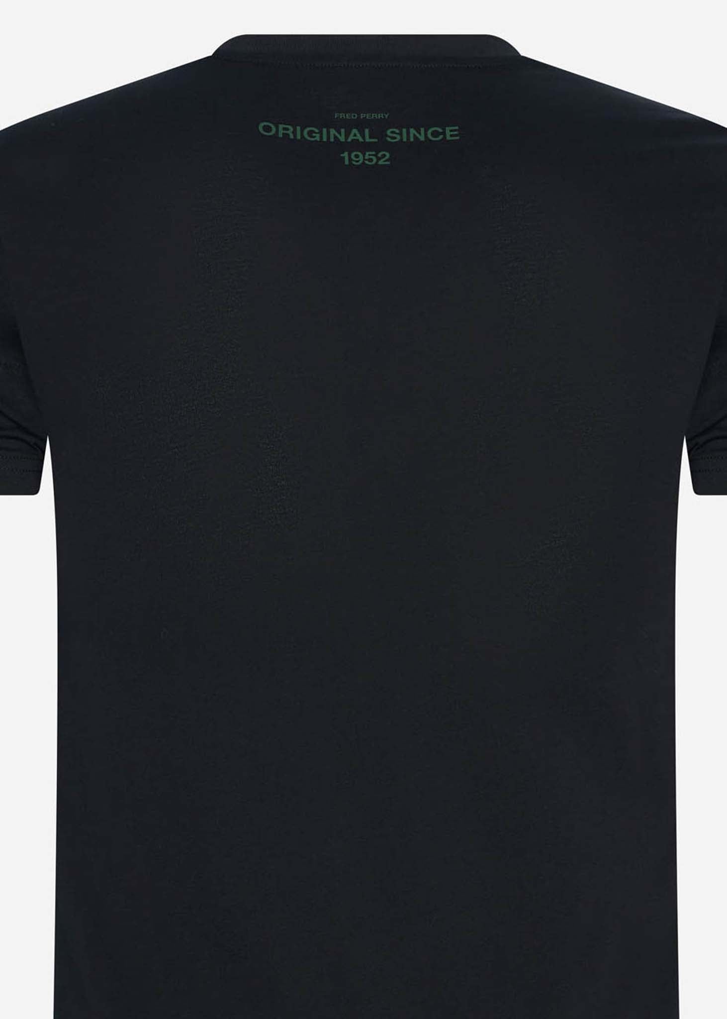 Fred Perry T-shirts  Glitched graphic t-shirt - black 