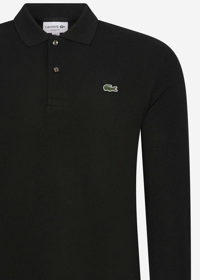 Lacoste Long Sleeve Polos  Longsleeve polo - black 