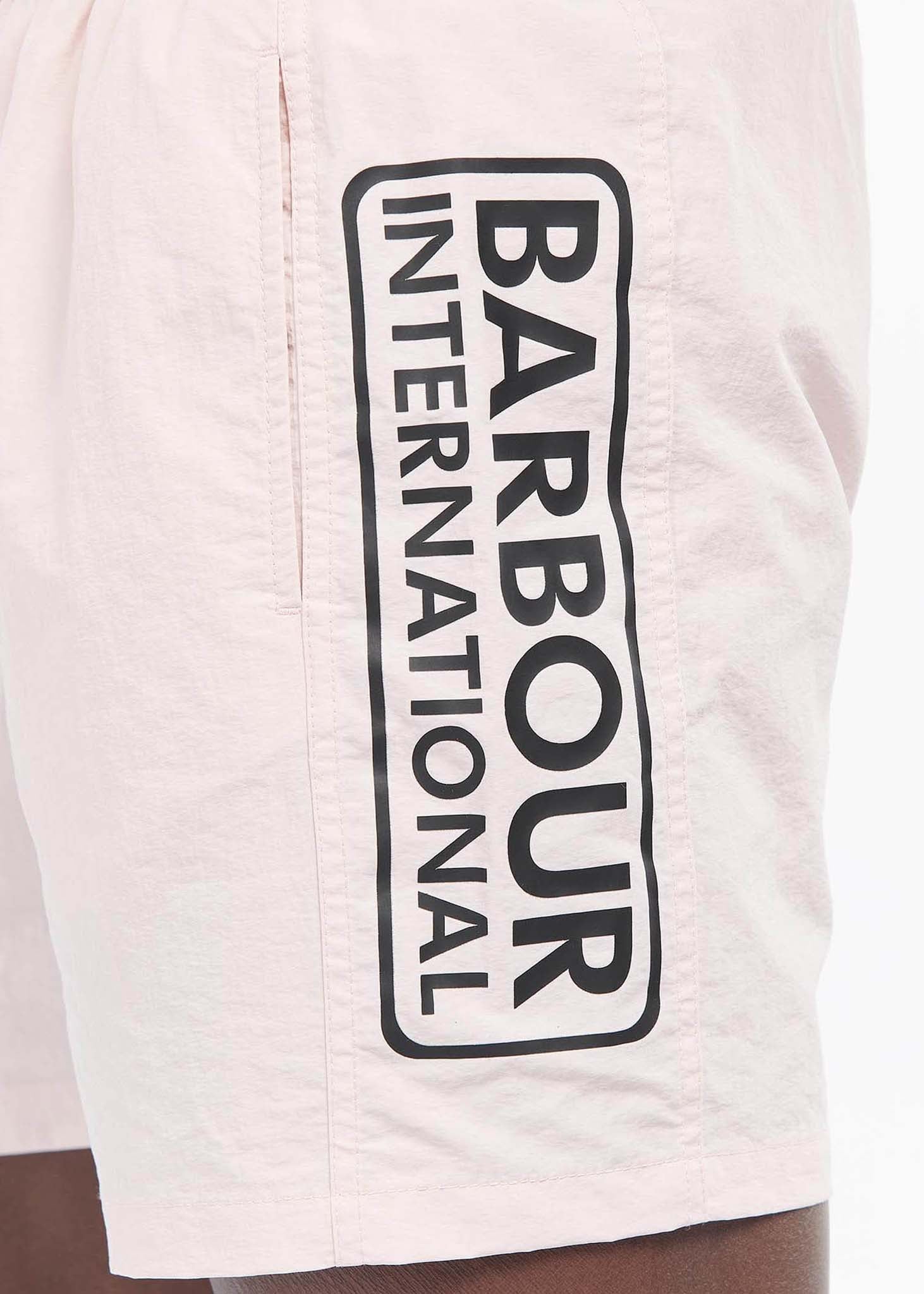 Large logo swim short- pink cinder - Barbour International