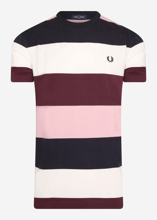 fred perry stripe t-shirt 