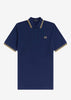 Fred Perry Polo's  Twin tipped fred perry shirt - french navy 