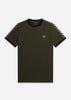 Fred Perry T-shirts  Gold taped ringer t-shirt - hunting green 