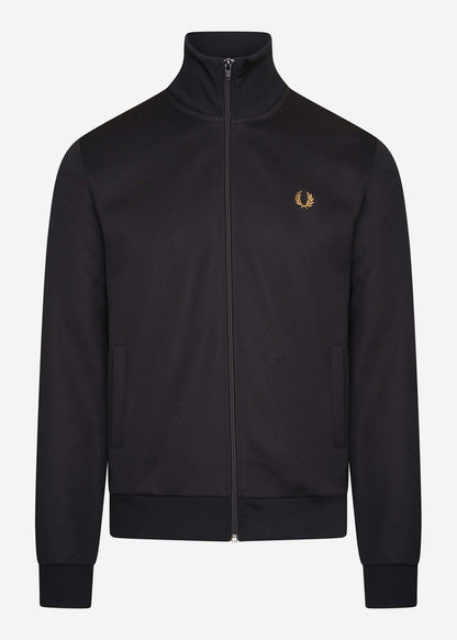 Fred Perry Vesten  Embroidered track - black 