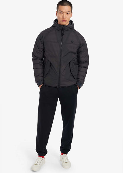 Fred Perry Jassen  Insulated hooded jacket - gunmetal 