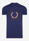 Fred Perry T-shirts  Laurel wreath graphic t-shirt - french navy 