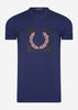 Fred Perry T-shirts  Laurel wreath graphic t-shirt - french navy 